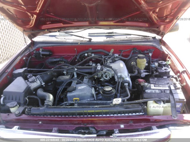 4TASM92N1XZ525094 - 1999 TOYOTA TACOMA XTRACAB PRERUNNER მუქწითელი ფოტო 10