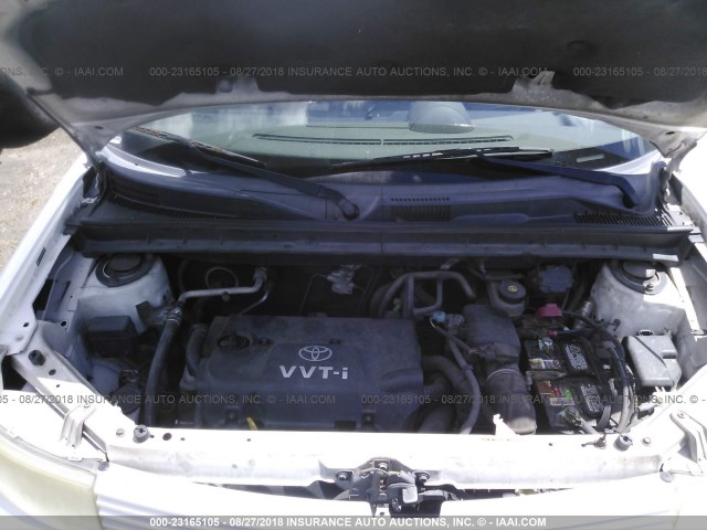 JTLKT324850216594 - 2005 TOYOTA SCION XB Weiß Foto 10