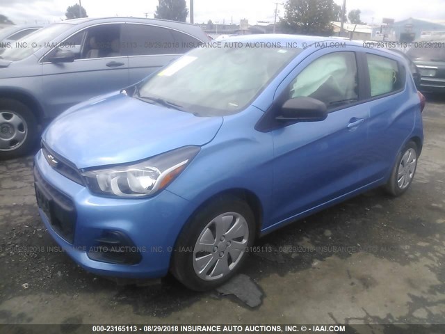 KL8CB6SA5GC554233 - 2016 CHEVROLET SPARK LS BLUE photo 2