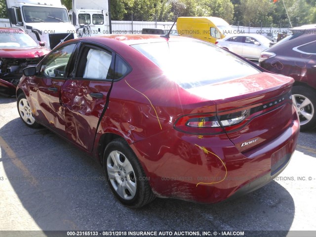 1C3CDFAA2DD197686 - 2013 DODGE DART SE/AERO RED photo 3