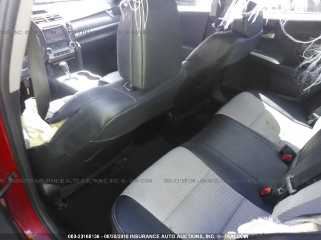 4T1BF1FK1CU636845 - 2012 TOYOTA CAMRY SE/LE/XLE წითელი ფოტო 8