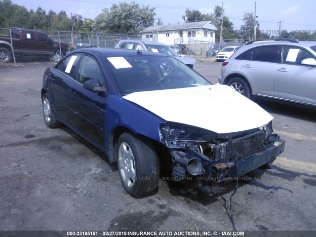 1G2ZF57B584284101 - 2008 PONTIAC G6 VALUE LEADER/BASE BLUE photo 1
