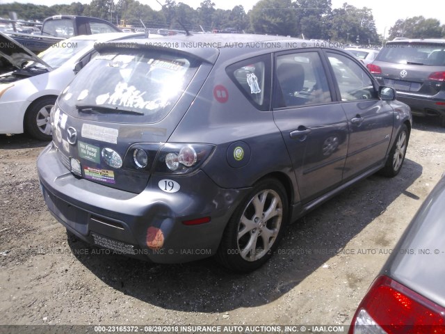 JM1BK344071689432 - 2007 MAZDA 3 HATCHBACK GRAY photo 4