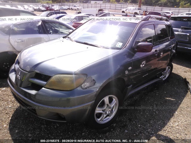 JA4LX31G33U089592 - 2003 MITSUBISHI OUTLANDER LS GRAY photo 2