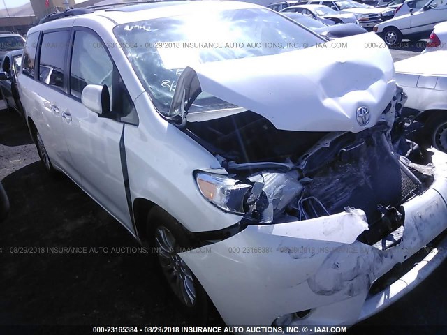 5TDYK3DC8FS540978 - 2015 TOYOTA SIENNA XLE/LIMITED WHITE photo 1