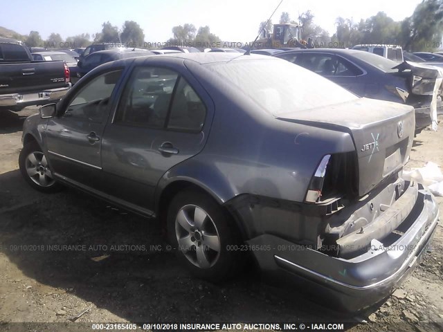 3VWSA69M94M035523 - 2004 VOLKSWAGEN JETTA GLS GRAY photo 3