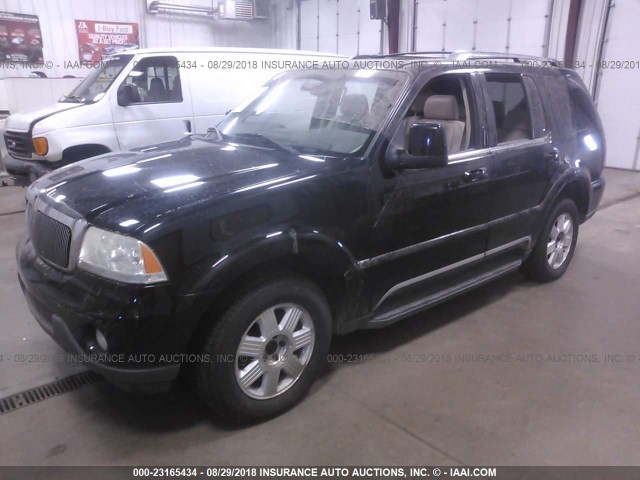 5LMEU88H34ZJ35714 - 2004 LINCOLN AVIATOR 黑色 照片 2