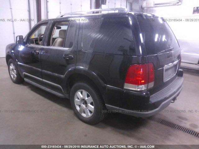 5LMEU88H34ZJ35714 - 2004 LINCOLN AVIATOR BLACK photo 3