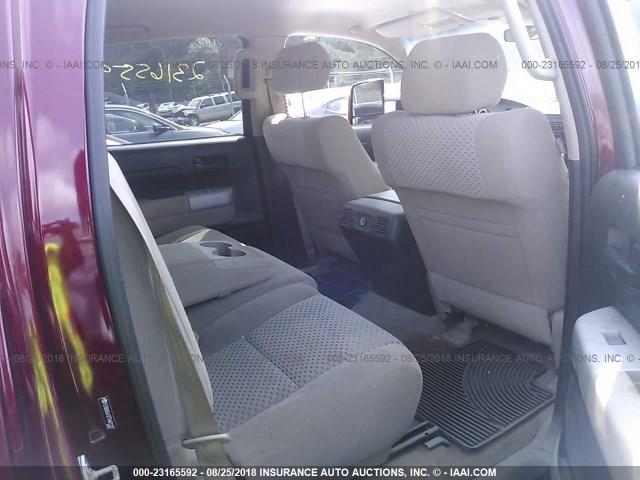 5TBDV54177S461327 - 2007 TOYOTA TUNDRA CREWMAX SR5 BURGUNDY photo 8