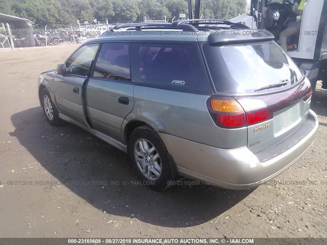 4S3BH675037607775 - 2003 SUBARU LEGACY OUTBACK AWP 绿色 照片 3