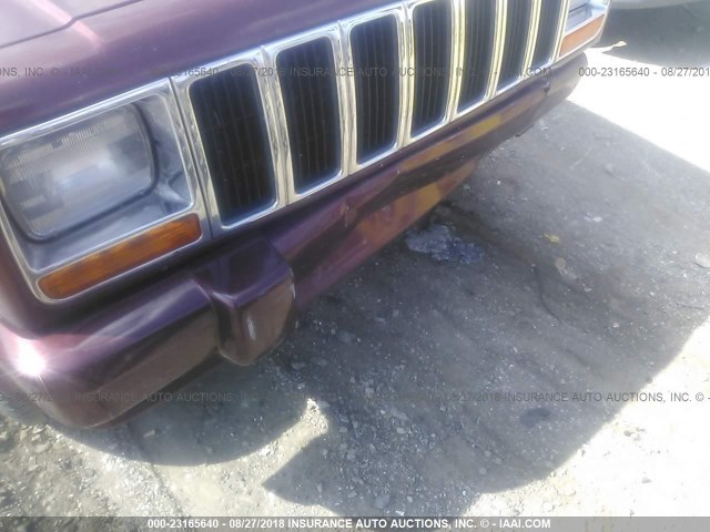 1J4FF68S9YL247720 - 2000 JEEP CHEROKEE LIMITED BURGUNDY photo 6