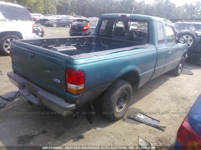 1FTCR14U7STA51387 - 1995 FORD RANGER SUPER CAB GREEN photo 4