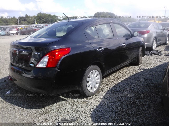 3N1CN7AP9CL908010 - 2012 NISSAN VERSA S/SV/SL BLACK photo 4