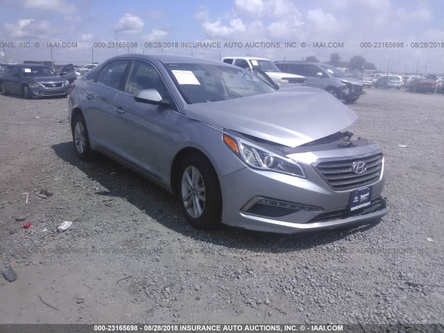 5NPE24AF6FH119127 - 2015 HYUNDAI SONATA SE GRAY photo 1