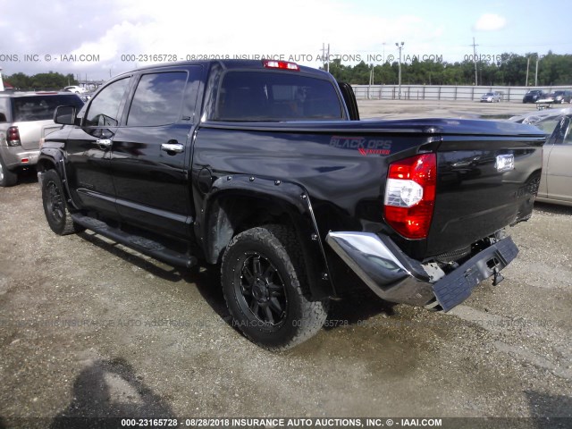 5TFEM5F17GX101514 - 2016 TOYOTA TUNDRA CREWMAX SR5 BLACK photo 3