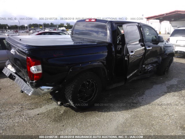 5TFEM5F17GX101514 - 2016 TOYOTA TUNDRA CREWMAX SR5 BLACK photo 4