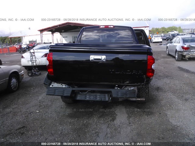 5TFEM5F17GX101514 - 2016 TOYOTA TUNDRA CREWMAX SR5 BLACK photo 6