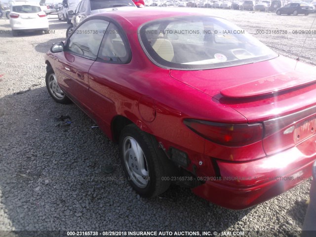 3FAFP11322R150544 - 2002 FORD ESCORT ZX2 RED photo 3