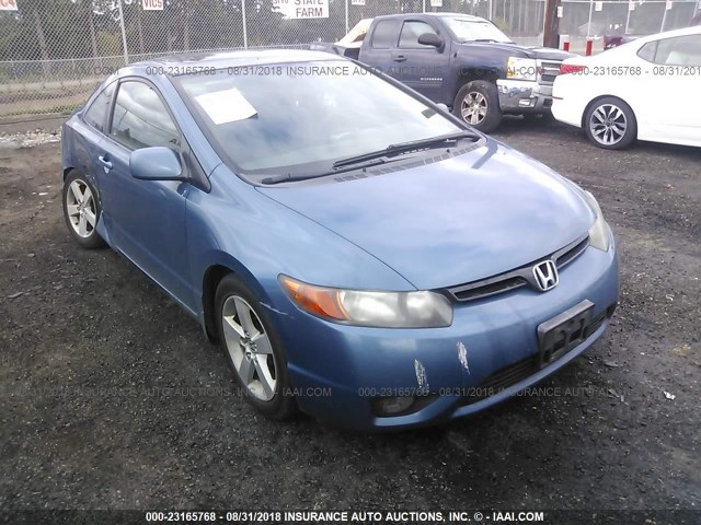 2HGFG12866H501527 - 2006 HONDA CIVIC EX BLUE photo 1