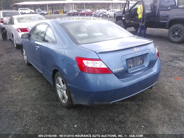 2HGFG12866H501527 - 2006 HONDA CIVIC EX BLUE photo 3