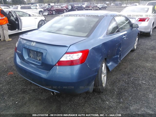 2HGFG12866H501527 - 2006 HONDA CIVIC EX BLUE photo 4