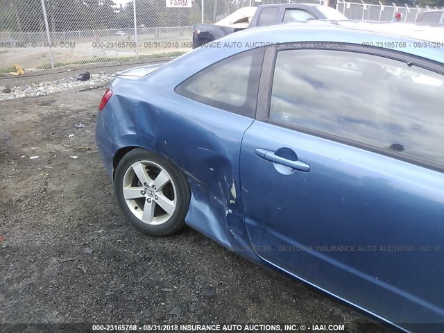 2HGFG12866H501527 - 2006 HONDA CIVIC EX BLUE photo 6