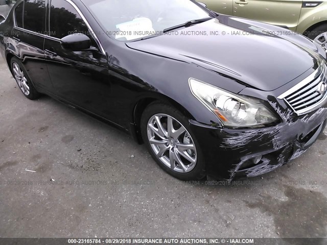 JN1CV6APXBM510061 - 2011 INFINITI G37 SPORT BLACK photo 6