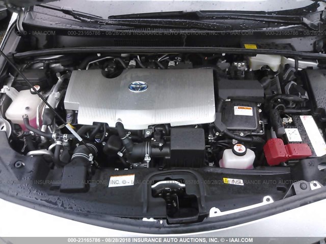 JTDKARFP9H3054745 - 2017 TOYOTA PRIUS PRIME  银色 照片 10
