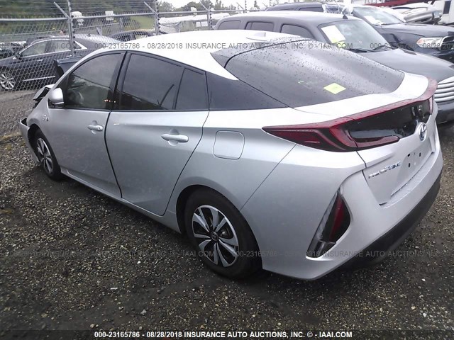 JTDKARFP9H3054745 - 2017 TOYOTA PRIUS PRIME  银色 照片 3