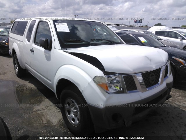 1N6BD06T37C422610 - 2007 NISSAN FRONTIER KING CAB XE WHITE photo 1