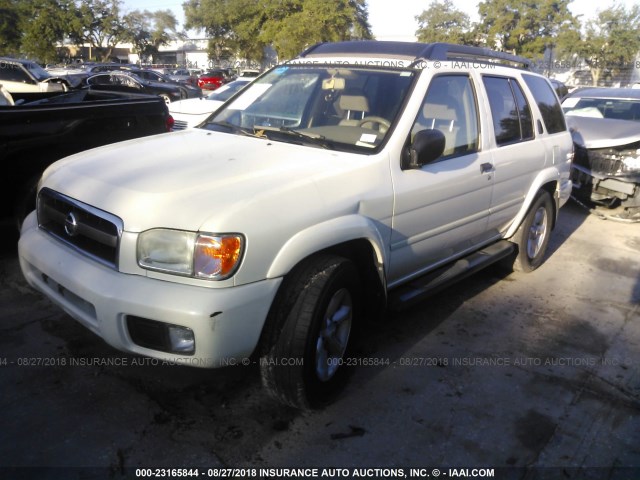 JN8DR09Y44W921614 - 2004 NISSAN PATHFINDER LE/SE WHITE photo 2