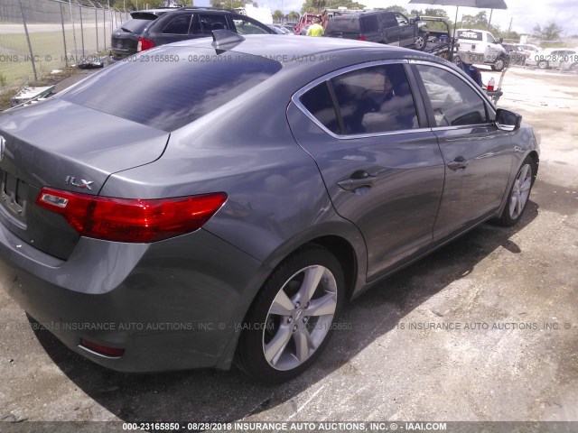 19VDE1F71EE004790 - 2014 ACURA ILX 20 TECH GRAY photo 4