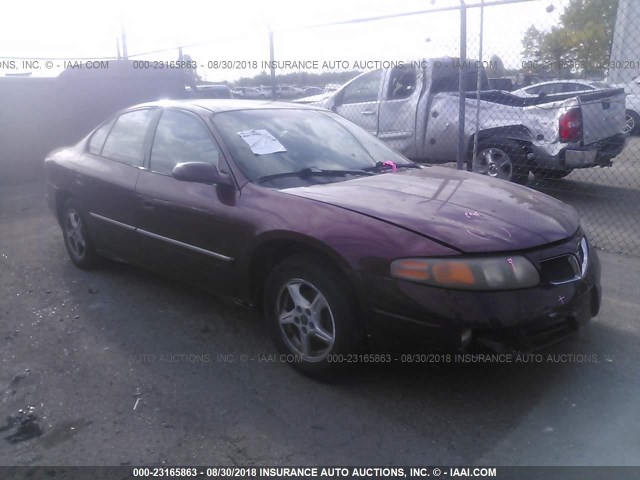 1G2HX54K324106448 - 2002 PONTIAC BONNEVILLE SE BURGUNDY photo 1