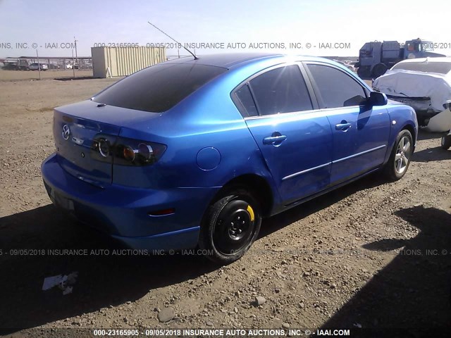 JM1BK323161522196 - 2006 MAZDA 3 S BLUE photo 4