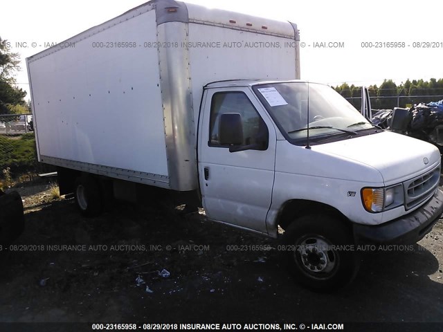 1FDWE35LX2HB17746 - 2002 FORD ECONOLINE E350 SUPER DUTY CTWAY VAN WHITE photo 1