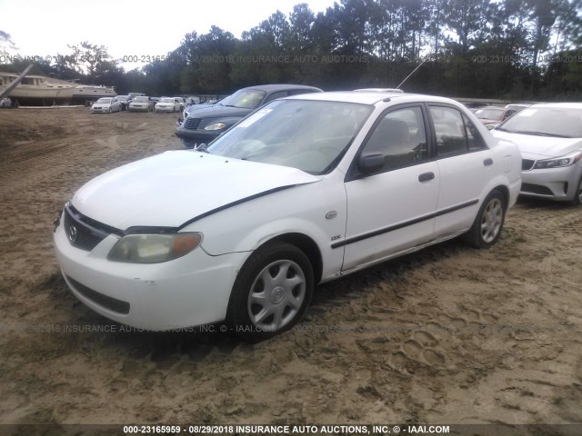 JM1BJ225831210578 - 2003 MAZDA PROTEGE DX/LX/ES WHITE photo 2