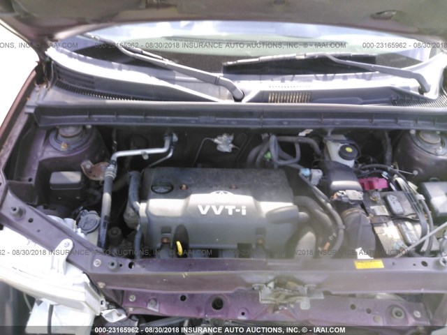 JTLKT324450208590 - 2005 TOYOTA SCION XB ბურგუნდია ფოტო 10