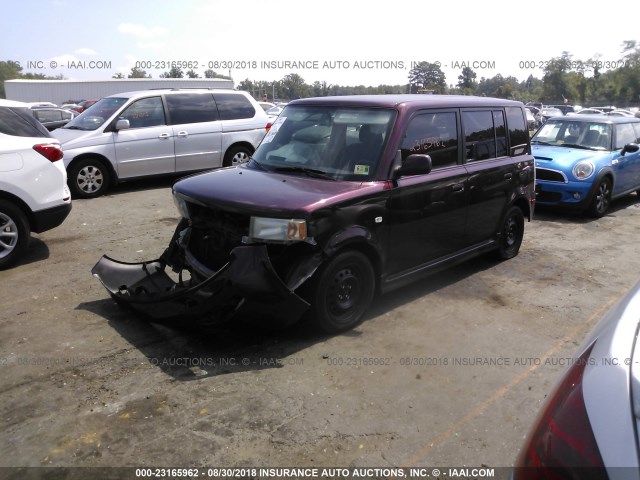 JTLKT324450208590 - 2005 TOYOTA SCION XB ბურგუნდია ფოტო 2