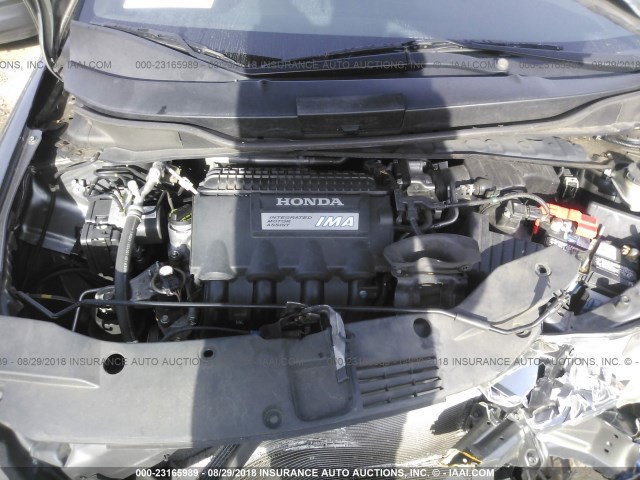 JHMZE2H76AS002104 - 2010 HONDA INSIGHT EX GRAY photo 10