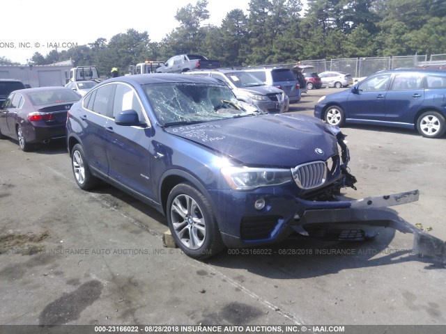 5UXXW3C53F0M89183 - 2015 BMW X4 XDRIVE28I BLUE photo 1