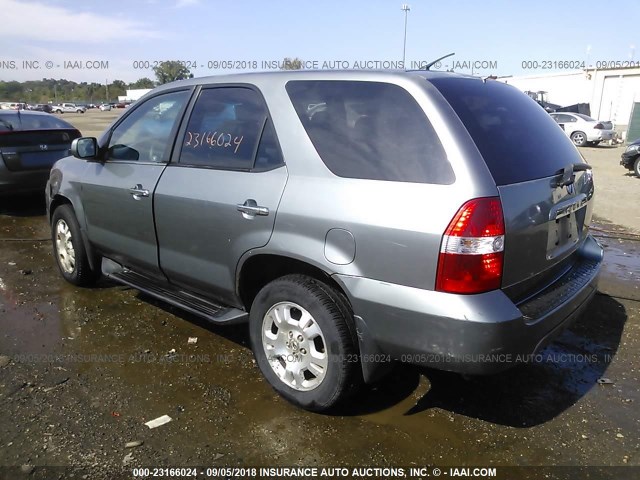 2HNYD18261H539510 - 2001 ACURA MDX GRAY photo 3