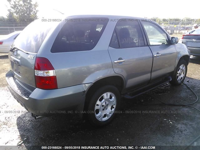 2HNYD18261H539510 - 2001 ACURA MDX GRAY photo 4