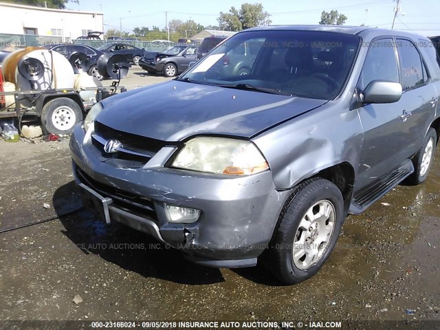 2HNYD18261H539510 - 2001 ACURA MDX GRAY photo 6