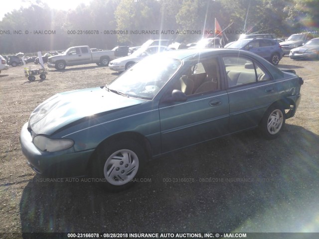 1FALP13PXVW194313 - 1997 FORD ESCORT LX/SPORT GREEN photo 2