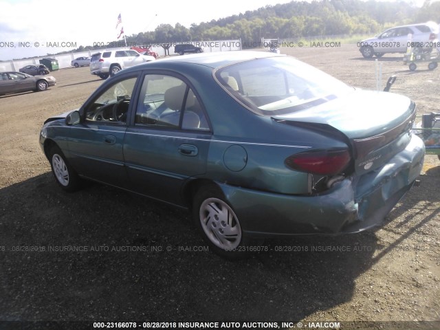 1FALP13PXVW194313 - 1997 FORD ESCORT LX/SPORT GREEN photo 3