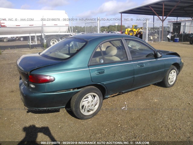 1FALP13PXVW194313 - 1997 FORD ESCORT LX/SPORT GREEN photo 4