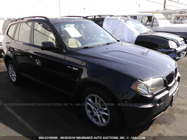 WBXPA73454WB29444 - 2004 BMW X3 2.5I BLACK photo 1