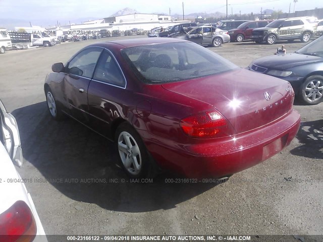 19UYA42611A037015 - 2001 ACURA 3.2CL TYPE-S RED photo 3