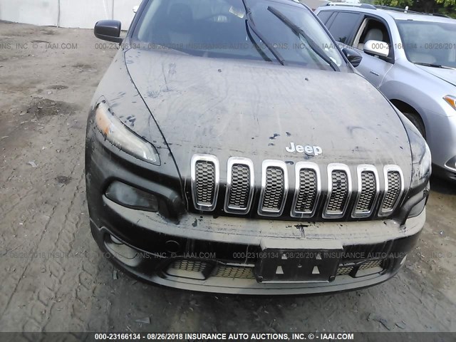 1C4PJMCB1EW274926 - 2014 JEEP CHEROKEE LATITUDE BLACK photo 6