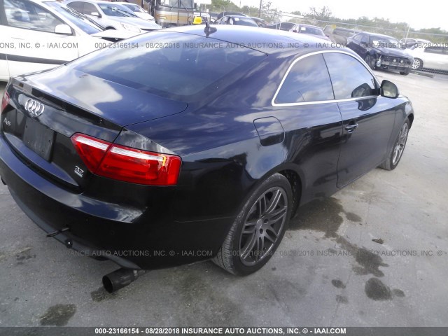 WAUDK78T49A033493 - 2009 AUDI A5 QUATTRO BLACK photo 4